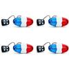Vjsujehgy 4X Campanello per Campanello 6 LED A 4 Toni A Forma di Campanello A LED per Sirena Elettronica per Biciclette