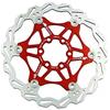 Snail - Rotori flottanti per MTB; rotore per freni a disco della bicicletta; 160 mm (rosso)