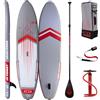 JBZ JBAY.ZONE JBAY.ZONE Comet J3, Tavola Stand Up Paddle Gonfiabile Allround, Doppio Strato di PVC Fusion, Pompa a Doppia Azione, Pagaia Regolabile e Borsa Incluse, Fino a 160kg, 350x81x15 cm, Rail Termosaldato RRT