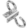 GATHINESS 2 Pezzi Ganci da Soffitto in Acciaio Inox Resistenti e Durevoli Piastra Pad Eye Argento per Proteggere Scafi Barche, per Piante e Uso su Pareti