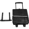 Rjrjc Frigo portatile con ruote, capacità 43 litri, frigo portatile con ruote, per campeggio, picnic e viaggi all'aperto, struttura in tessuto Oxford, nero