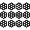 Fravsiu Traction Pad Surfboard, Anti-Slip 12 Piece Hexagon Surfboard Grip Pads, Water Sports Accessories, Customizable Hex Design for Surfing, Sea Fishing, Beach, Pool, Summer Adventures