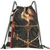 Generic Personalizzato Borsa Sportiva da Palestra Vintage Chicken Weathervane Pai-Sley Pattern Race Checkered Borsa Palestra Scuola con Coulisse Zaino Scuola per Donna Festival Sport 36X42Cm