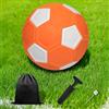 Byfoyif Pallone da Calcio Curvo 20cm, Palloni da Calcio Numero 4, Curve Ball Football in EVA, Palloni da Allenamento per Attività all'aperto, Arancia e Biano