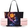 EdWal Bella stampa galassia borsa da palestra da donna borsa da yoga borsa tote bag con cerniera borsa sportiva borsone borsa shopping bag borsa da viaggio