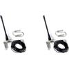 Vjsujehgy 2X Antenna Marina VHF AA58 156-163 MHz in Gomma Impermeabile con RG-58 da 5 M per Barche A Vela e Yacht