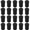 Toyvian 20 Pezzi Set di Protezioni in Spugna Nero per Macchine Leg Extension e Curl, Compatibile, Facile da Pulire, per Attrezzi Palestra e Panche