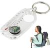 Generic portachiavi con , attrezzatura guida per direzione esterna, gadget portachiavi , per escursioni, alpinismo, sopravvivenza, campeggio, gite, viaggi