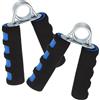 iplusmile Pinza per Mano in Acciaio Impugnatura Antiscivolo e Rivestimento in Cotone Doppio Colore Blu, Rafforzatore per Avambracci e Impugnatura per Allenamento Manuale