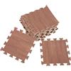 Toddmomy 10 piastrelle per pavimento in schiuma ad incastro effetto legno, tappetini in schiuma EVA 30x30 cm per palestra, ufficio e allenamento a casa, tappetini antiscivolo a puzzle.