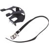 Zerodeko 2 Pezzi Clip Pedale per Bici da Corsa e Mountain Bike in Plastica Nera con Cinghie Regolabili Antiscivolo per Protezione Piedi e Fissaggio Sicuro