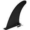 ECD Germany Pinna SUP Premium per Tavola da Stand Up Paddle, Pinna Centrale Rimovibile Universale 25x21x3,5 cm, Nylon Nero, Sistema Slide-In Senza Attrezzi, Accessori di Ricambio per Paddle Board