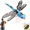 Lyoveu Lure Dragonfly Fishing Baits,Lifelike artificial lures for river fishing,Fly Bait Double Skirted Wings with Hook Simulation Pseudo For Rivers, Ponds, Saltwater, Coastal Areas(E)