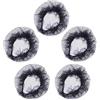 WHAMVOX 5 Rete per Chignon Balletto Nero in Mesh Riutilizzabile Pizzo per Acconciature Quotidiane e Ginnastica Ritmica
