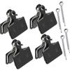 A ABSOPRO 4 Paio Semi Metallo Disco Pastiglie Freno Bicicletta con Diviso Perno per Shimano Sostituzione dell'articolo