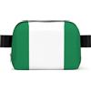EdWal Marsupio quadrato con stampa bandiera della Nigeria per uomo donna marsupio regolabile borsa a tracolla impermeabile borsa a tracolla