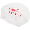 TOYANDONA Cuffia Piscina Uomo Silicone Leggera ed Elastica in Silicone Bianco per Un'atmosfera Estiva, Adatta a Donne e Uomini Chioma Lunghi