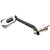 ZMdooreasy Manico per bobina in fibra di carbonio, 70 mm, con cuscinetti per Stella per Vanford Complex F4 F6 per Twinpower Cardif per Stradic per Ultegra per Sahara per Nasci per Aero Fishing Parts (argentato)