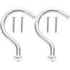 CHILDWEET Set 2 Ganci per Tavolo da Biliardo in Ferro Argento, Resistente All'usura e Comodo, Accessori per Supporto Stecche da Snooker e Pool