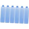 NIYANGLE Ice Pack Blocco Gelo Riutilizzabile 6 Pezzi PE Blu per Raffrescamento | Confezione Congelatore Compatta, Leggero per Picnic All'Aperto e Campeggio, per Borsa Alimenti e Ventole