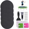 DAGLLGEW Kit di Riparazione Toppa per Trampolino 4x4 Pollici Toppa per Trampolino per Fori o Strappi Sostituzione Kit di Riparazione Professionale Accessori, Set 2 (19 Pezzi) Tenda