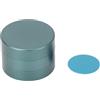 Qianjyvous Custodia per Gesso da Biliardo Scatola Porta Gesso per Stecca da Biliardo Rotonda in Alluminio a 3 sezioni per Forniture da Biliardo Strumento Pratico per Snooker (Nera)