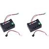 Vjsujehgy 2X Controller per Scooter Elettrico DC24V Parte per Scooter Elettrico Controller per Motore A Spazzole Elettriche DC 120W con di Ricarica e LED