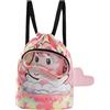 Hshenjhu Zaino da Nuoto Bambini, Borsa Coulisse Bambini, Borsa Impermeabile Piscina Bambino con Portascarpe, Grande Capacità Sacca Sportiva Palestr con Cerniera per Nuoto, Palestra, Spiaggia, Unicorno