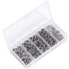 Alomejor Spina da pesca Split S, 200 pezzi, esche a scatto con pinze, forbici, cordino, accessori