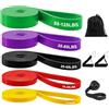 Zyluniy Elastici Fitness di 5 Livelli di Resistenza, Elastici Palestra per Allenamento Stretching Powerlifting Resistenza, Fitness con Ancoraggio Porta, Maniglie e Cover Protettiva