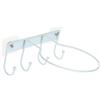 Toddmomy Porta Conservazione Palloni da Muro Carbonio Bianco Acciaio in Pvc, Supporto Esposizione e di Palloni da Calcio e Basket per Casa e Mostra