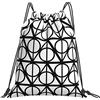 Generic Unisex Borsa Coulisse Geometric Pattern Sacchetto Sportivo Personalizzato Zainetti per Piscina Sport Spiaggia 36X42Cm
