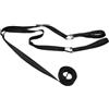 ZMdooreasy Cintura di sicurezza per bambini da sci: imbracatura anti-caduta per petto e schiena con cinghia regolabile in nylon per sport invernali per l'apprendimento (nero)