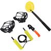 Chiyyak Kit di Sicurezza Sul Ghiaccio Ramponi Antiscivolo Set di Punte con Fischietto per Attrezzatura di Emergenza, Attrezzatura di Sicurezza per Pesca Sul Ghiaccio per Pattinaggio, Sci,