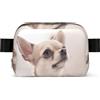 EdWal Carino Chihuahua Stampa Piazza Marsupio Marsupio per Uomo Donna Cintura Regolabile Impermeabile Cross Body Bag Borsa Petto