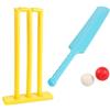 KIOALXZ Set di mazze da cricket e palline per bambini, giocattolo interattivo che coinvolge i bambini negli sport all'aria aperta e nelle attività