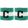YARNOW Fascia da Capitano per Calcio 2 Unitá in Nailon Regolabile con Chiusura a Strappo Adatta per Squadre Scolastiche e Club Sportivi Unisex