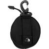 CHILDWEET Marsupio Porta Monete in Poliestere Nero Gancio, Borsa Multiuso Compatta per Sport e Montagna, Tasche per Auricolari e Monete