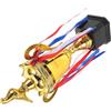 DECORNIJIA Premio in Metallo Finitura Oro Luxury e Design Corona per Eventi Sportivi, Come Decorazioni Scuola per Premiazioni e Competizioni di Calcio