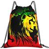 Generic Fashion Zaino Coulisse Animal King Series Lion Sacca Sportivo Stampa Zaino da Viaggio per Piscina Adulto Uomo 36X42Cm