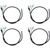 Vjsujehgy 4X di Prolunga Motore Scooter Elettrico Hall E-Bike Motore Brushless 8PIN Accessori Bici Elettrica
