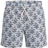 Jack & Jones Swim Shorts Jpstmaui Shell AOP-Pantaloncini da Bagno Jnr, Bianco Brillante, 12 Anni Uomo