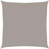 vidaXL Vela Parasole 160 g/m² Quadrata Grigio Chiaro 6x6 m in HDPE, vela ombreggiante, ombra da patio, tettoia ombreggiante, vela da giardino, tettoia