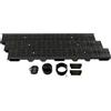 ScarMaxx 3m Canaletta scolo Acqua piovana A15 Altezza 60 mm - Griglia scolo Acqua piovana Set Completo 13 x 300 x 6 cm Linea Nero