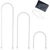ChanraingYee 3 catene per borsa da 40 cm/80 cm/120 cm, catena a tasca in argento, tracolla per borsa a tracolla, pochette, tracolla per borse, catena in argento, borsa a mano (argento)