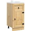 vidaXL Armadietto SKI Marrone Miele 40 x 46 x 81,5 cm Pino massello, Soggiorno, mobile rettangolare, soluzioni moderne di stoccaggio, design in legno di pino, buffet funzionale, organizer elegante