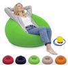 Yunlaishaocer Pouf gonfiabile con una pompa, 103 x 60 cm, poltrona gonfiabile, lavabile, portatile, pieghevole, per campeggio, casa, giardino, viaggi, giochi (verde)