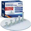 NTG Raccordo a vite per binario aereo da 15 mm, set di 4 pezzi | Raccordo finale per binario aereo, fissaggio carico, camion furgoni, disponibile anche da 1 a 20 pezzi