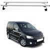 OMAC Heavy Duty Barre Portatutto Trasversali Compatibili con VW Caddy III 2003-2015 Pre-FL - 2 Stangen - Acciaio Argento