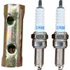 ANBOO 2 Candele D'accensione per Moto CR8E con 1 manicotto, 10 mmx19mm